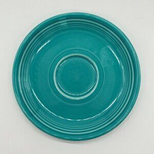 Homer Laughlin Fiesta Turquoise Ceramic Saucer Plate 6" Lead-Free Vintage